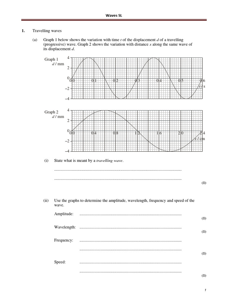 Waves: Properties and Calculations | PDF | Waves | Refraction
