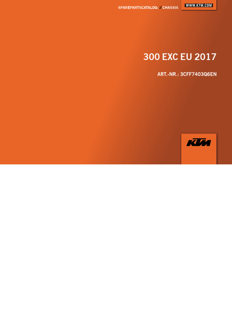 300 EXC EU 2017 Spare Parts Catalog | PDF | Vehicles | Vehicle Technology
