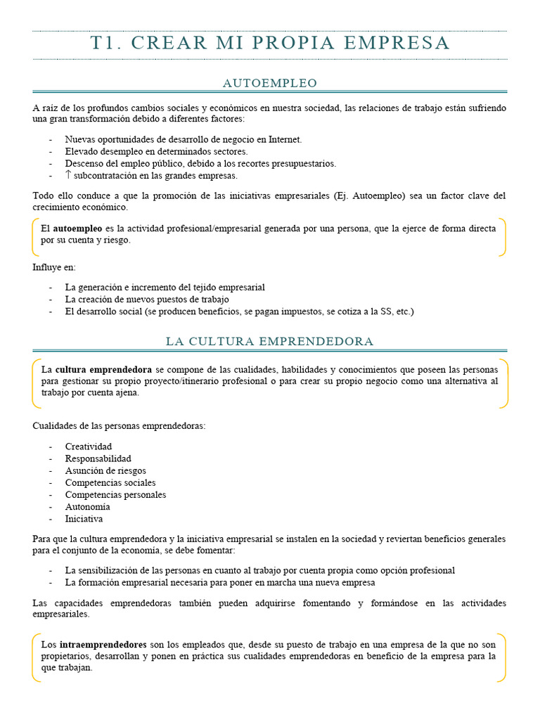 Guía para Emprender y Autoempleo | PDF | Iniciativa empresarial | Business