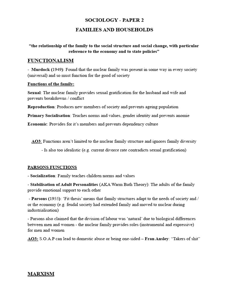 aqa-as-sociology-paper-2-cheat-sheet-families-and-households