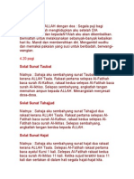 Jadual Seorang Muslim Di Bulan Puasa