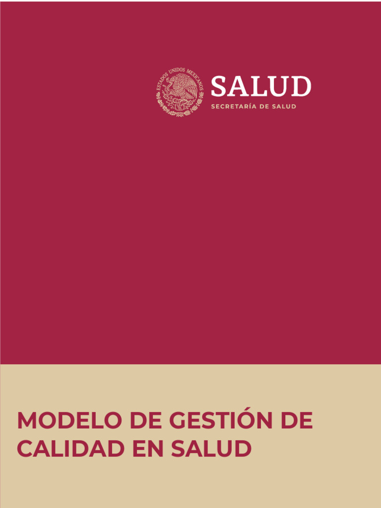 Modelo de Gestión de Calidad en Salud | PDF | Calidad (comercial ...