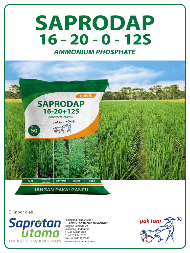 Brosur SAPRODAP New - Compressed | PDF