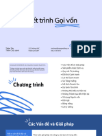 Gọi Vốn - Bài Thuyết Trình Kinh Doanh