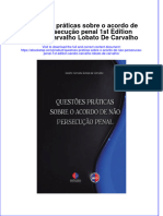 Full Download Questoes Praticas Sobre O Acordo de Nao Persecucao Penal 1St Edition Sandro Carvalho Lobato de Carvalho Online Full Chapter PDF