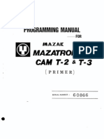 Programming Manual Mazatrol Cam T-2 & T-3 Primer