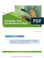 admissão alta e transferência