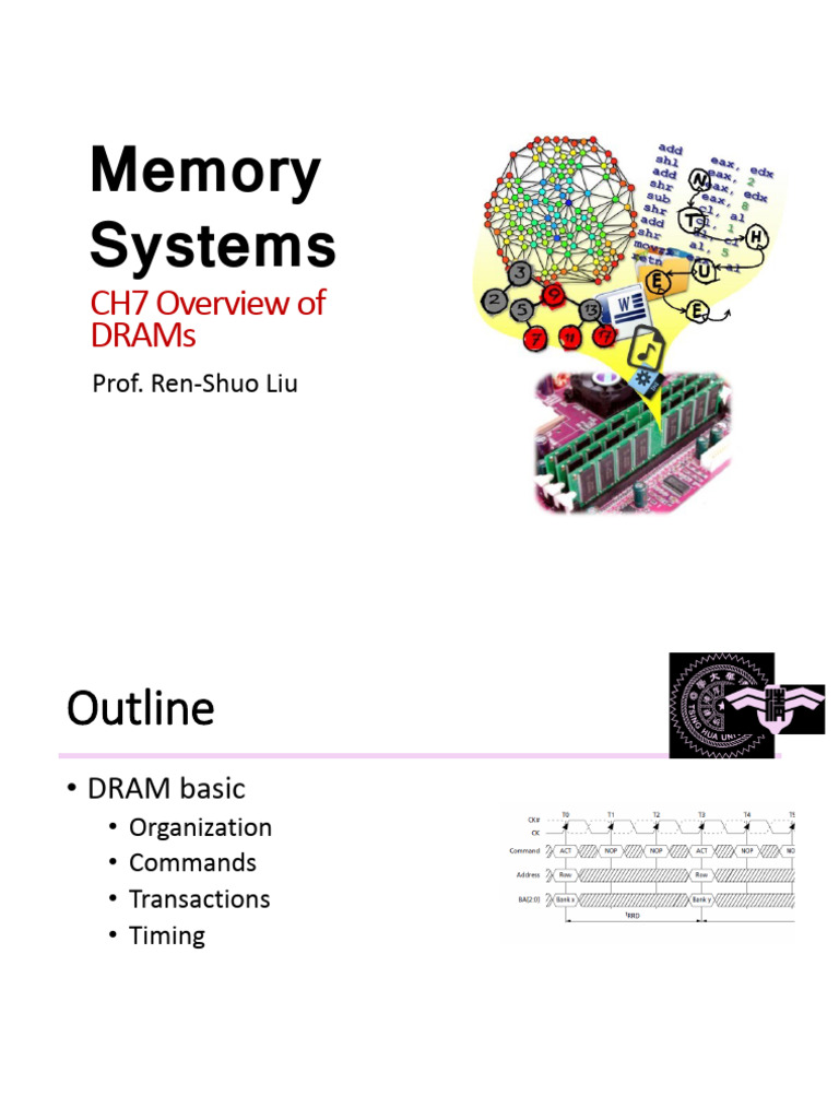 CH7 Overview of DRAMs | PDF | Dynamic Random Access Memory | Computer ...