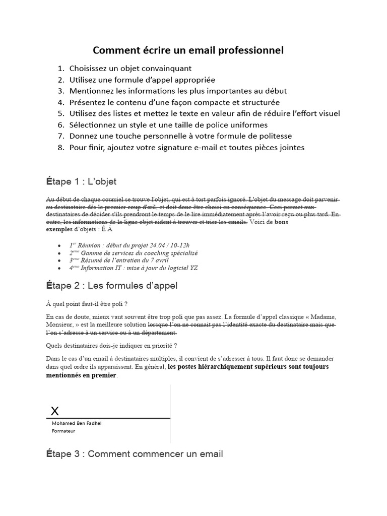 Rédiger un Email Professionnel Efficace | PDF | Évolution de carrière