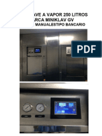 Autoclave Miniklav G V 250 Litros - Manual