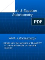 Formula Stoichiometry