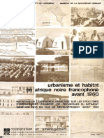 Urbanisme Et Habitat en Afrique Noir Francophone