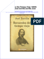 full download Recuerdos Del Tiempo Viejo 1880Th Edition Jose Zorrilla Zorrilla Jose online full chapter pdf 