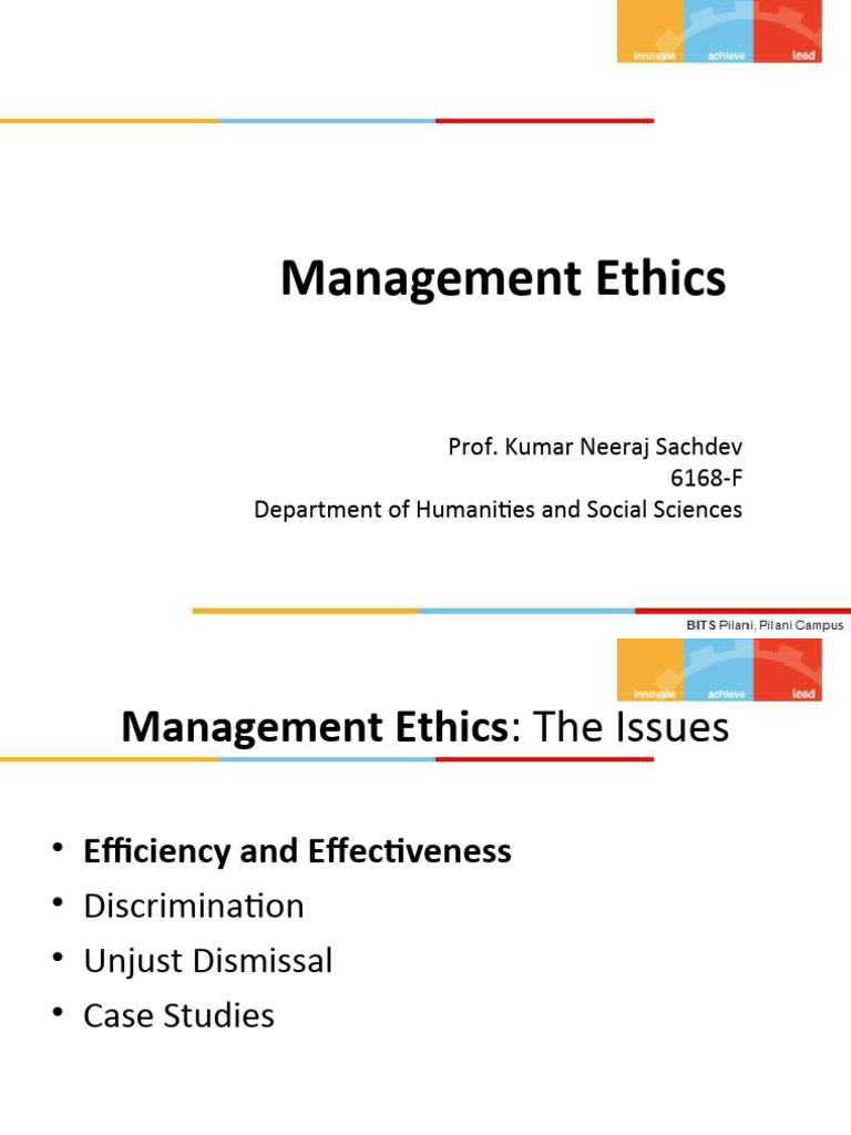 Understanding Management Ethics Issues | PDF | Employment | Behavior