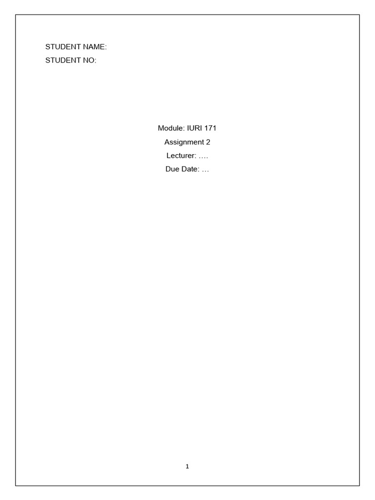 Assignment+1+-+Good+example+ 1st+year+law+student | PDF | Lawyer | Divorce