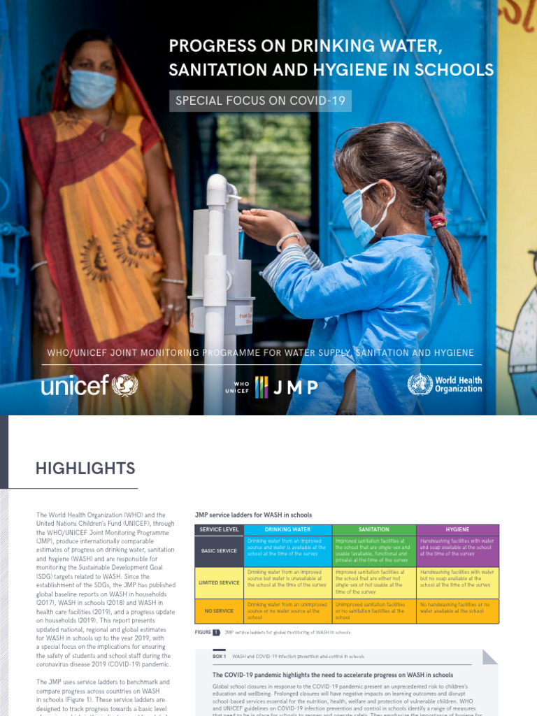 Progress On Drinking Water, Sanitation and Hygiene in Schools | PDF ...