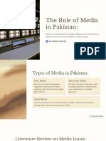 The Role of Media in Pakistan