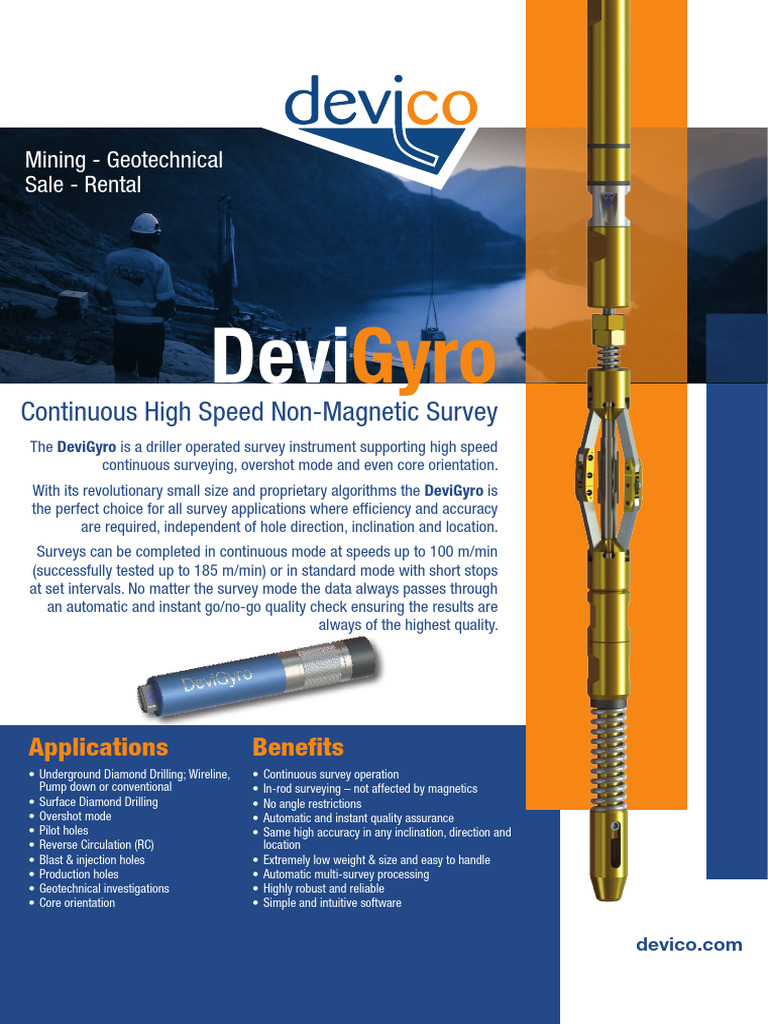 DeviGyro: High-Speed Non-Magnetic Survey Tool | PDF | Android ...