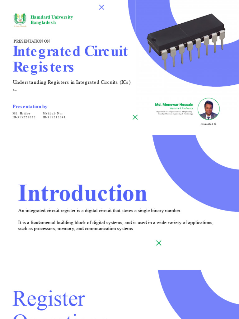 Registers in Integrated Circuits Explained | PDF | Electrical ...