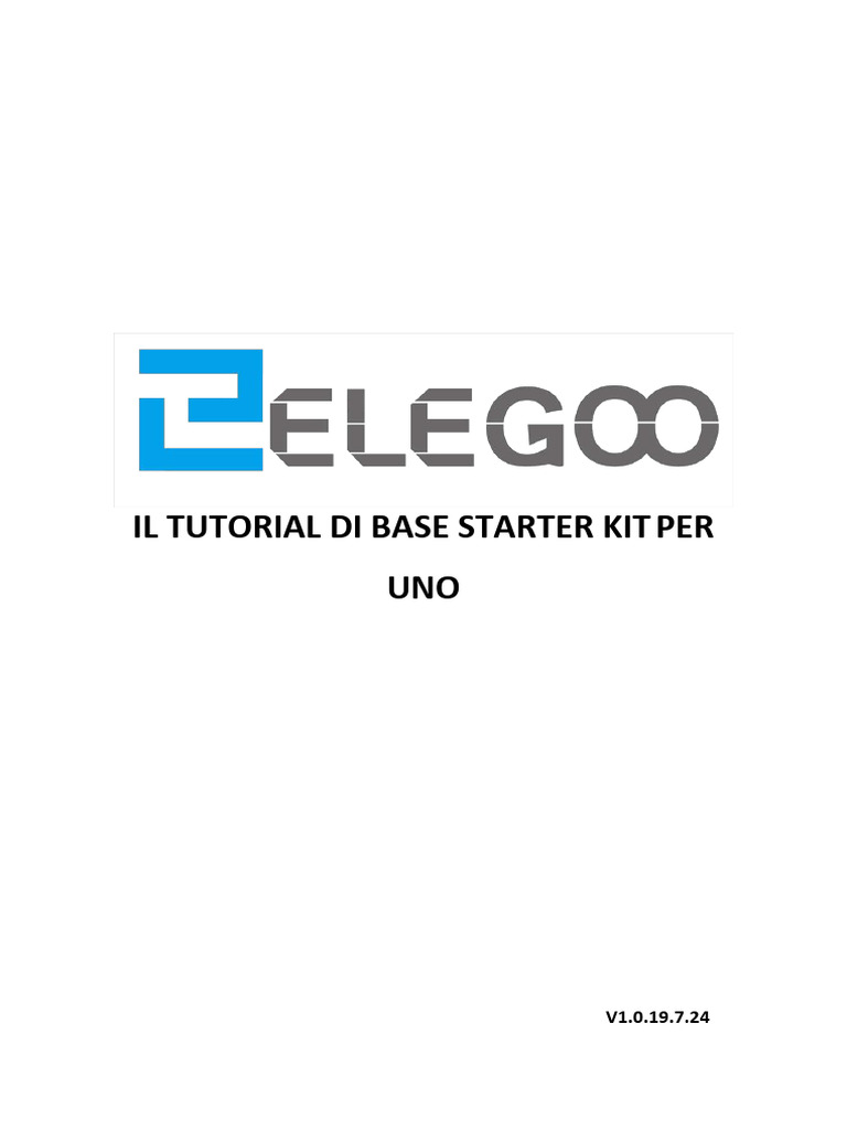 Il Tutorial Di Base Starter Kit Per Uno | PDF