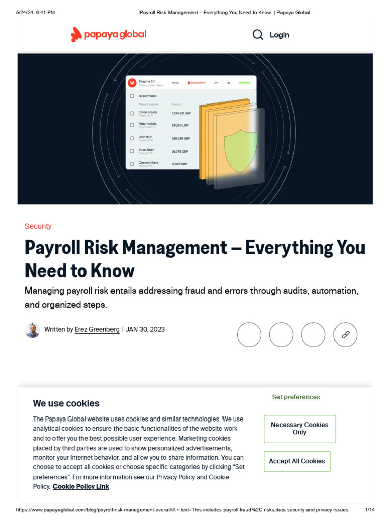 Payroll Risk Management - Everything You Need To Know - Papaya Global ...