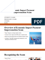 Economic Impact Payment Impersonation Scam