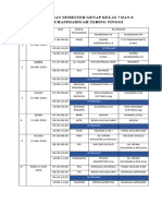 Jadwal Ujian KLS 7-8 Semester Genap