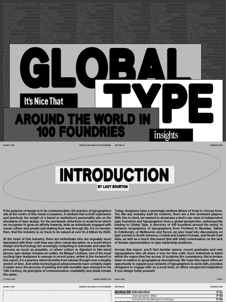 It's Nice That - Global Type | PDF | Typography | Typefaces