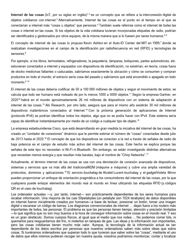 Introducción al Internet de las Cosas | PDF | Computación en la nube ...