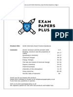 SAMPLE GCSE Chemistry