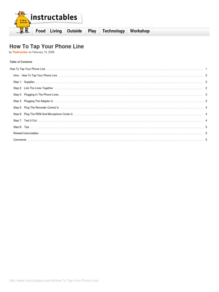 How to tap your phone line pdf telecommunications electronics