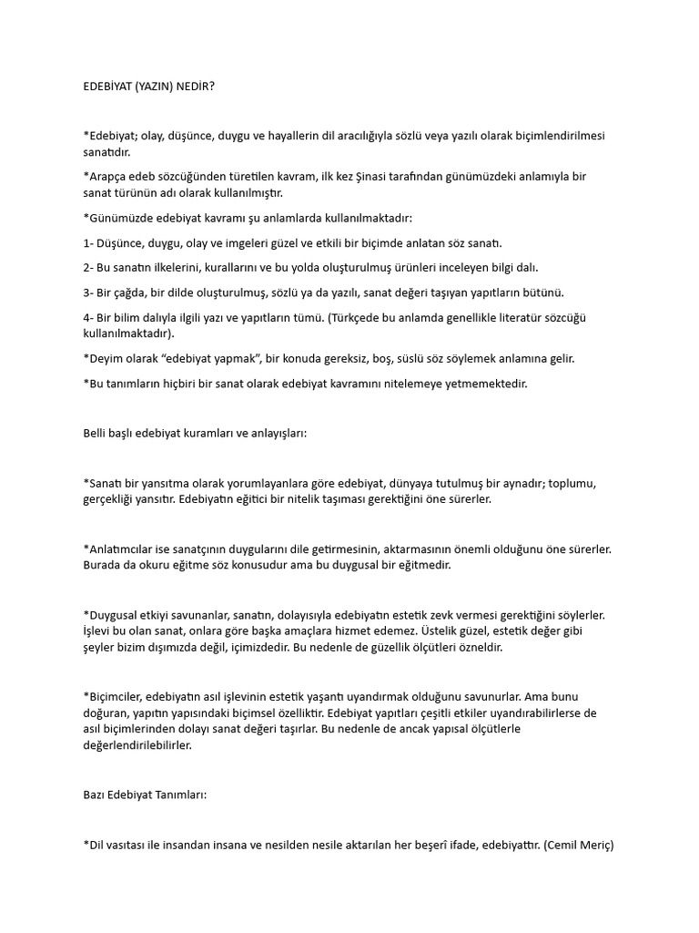 Edebiyat nedir pdf