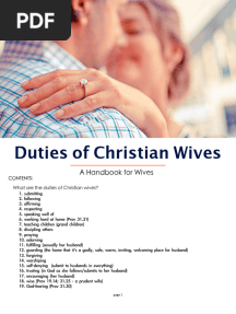 Duties of Christian Wives - Handbook
