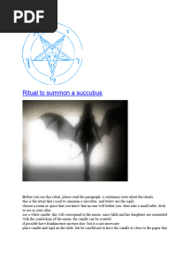 Ritual To Summon A Succubus
