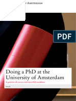 Doing A PHD at The Uva