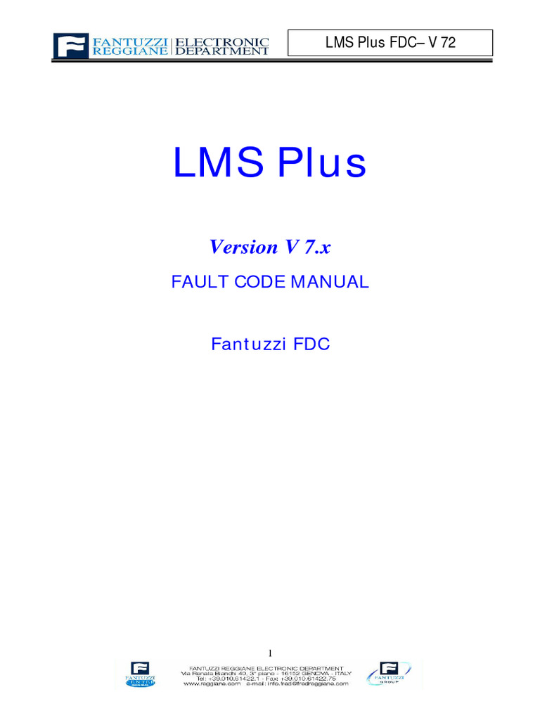 Fault Code Manual for LMS Plus FDC | PDF | Car Body Styles | Motor Vehicle