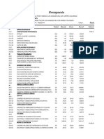 PRESUPUESTO ESTRUCTURAS