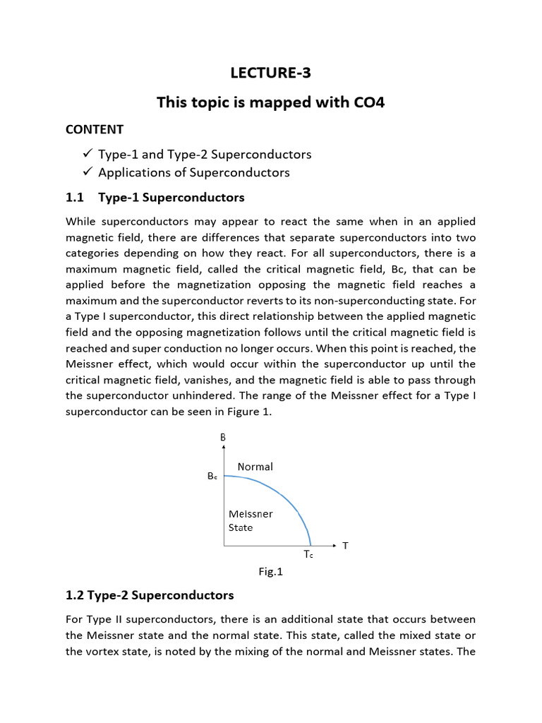 Superconductivity Lecture Notes 3 | PDF | Superconductivity | Materials