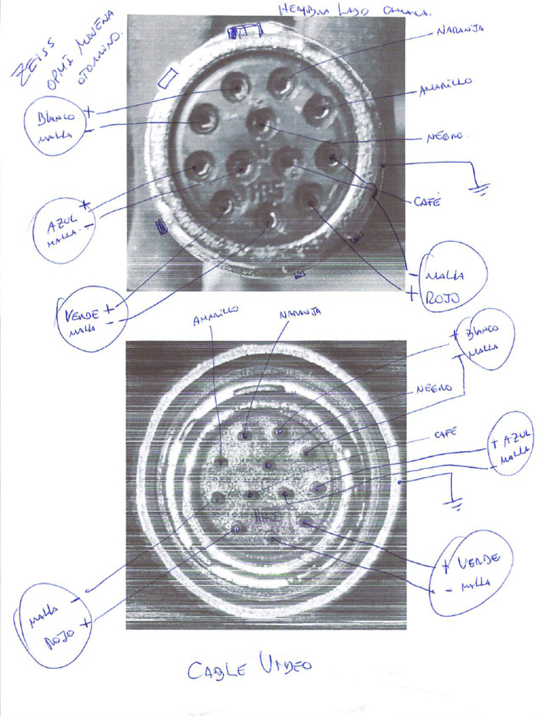 Cable Video Microscopio Zeiss Opmi Movena Otorrino HGGB | PDF