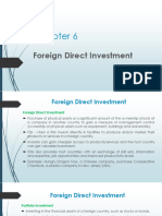Topic 6 - Foreign Direct Investment