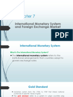 Topic 7 - International Monetary System and Foreign Exchange Market