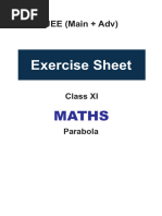 Parabola (Exercise+ Solved Example) | PDF | Perpendicular | Manifold