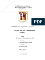 Informe de La I Feria de Inovacion y Emprendimiento de La UNPGGL