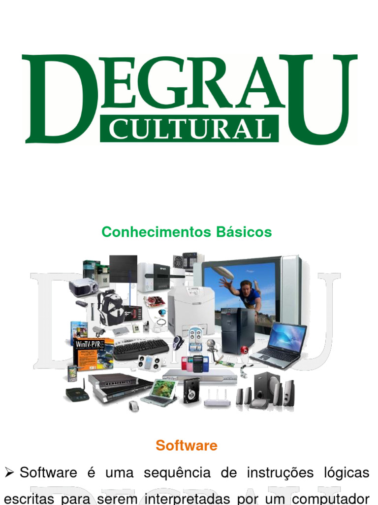 Tipos de Software Básico e Funções | PDF | Sistema operacional | Programas