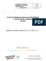 Plan Anual de Trabajo SG SST