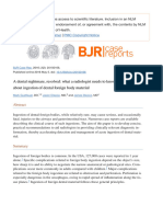 A Dental Nightmare, Resolved - What A Radiologist Needs To Know When Consulted About Ingestion of Dental Foreign Body Material - PMC