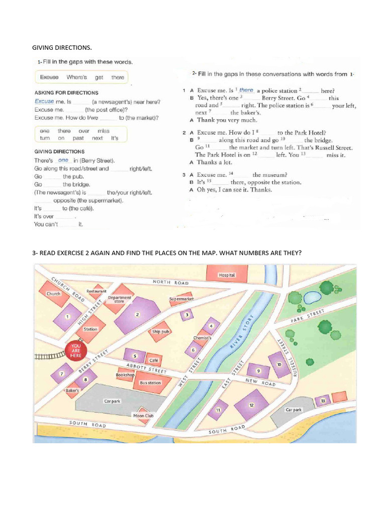 GIVING DIRECTIONS | PDF