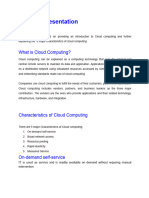 Cloud Computing Group Presentations