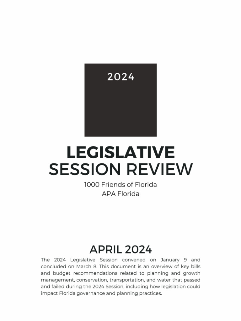 2024 Legislative Session Report | PDF | Zoning | Mixed Use Development