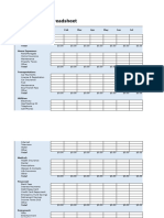 Budget Spreadsheet